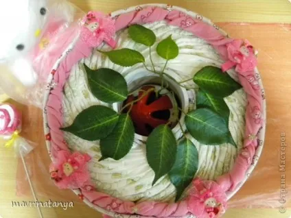 Торт з памперсів - hello kitty - майстер клас