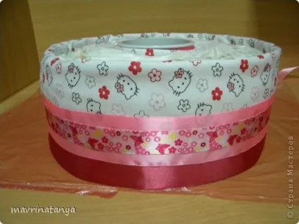 Торт з памперсів - hello kitty - майстер клас