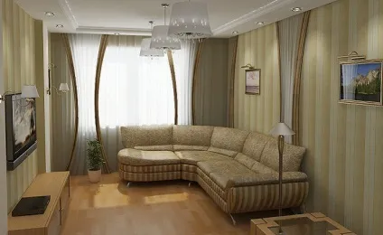 Кутовий диван в інтер'єрі маленької вітальні - фото, ідеї (маленької) Кутовий диван в інтер'єрі маленької вітальні - фото, ідеї