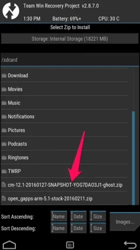 Установка прошивки на телефон android