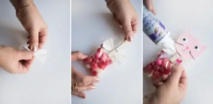 Упаковка для цукерок закоханий котик, кіт і кішка (майстер класи) Упаковка для цукерок закоханий котик, кіт і кішка