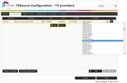 Установка і настройка dvblink tvsource - dvblink wiki (режим встановлює транспондери) Установка і настройка dvblink tvsource - dvblink wiki