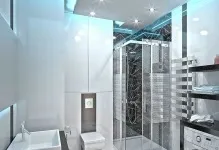 Ванна кімната в стилі хай-тек фото ванна і дизайн інтер'єру, плитка high-tech (кімната) Ванна кімната в стилі хай-тек фото ванна і дизайн інтер'єру, плитка high-tech