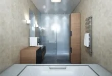 Ванна кімната в стилі хай-тек фото ванна і дизайн інтер'єру, плитка high-tech (кімната) Ванна кімната в стилі хай-тек фото ванна і дизайн інтер'єру, плитка high-tech