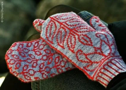 Візерунок листя спицями схема і опису для початківців