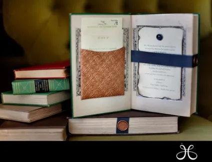 Вінтажна книжкова весілля (вантажу і ретро) Вінтажна книжкова весілля