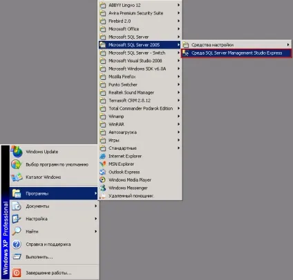 Виконання скрипта для ms sql 2005