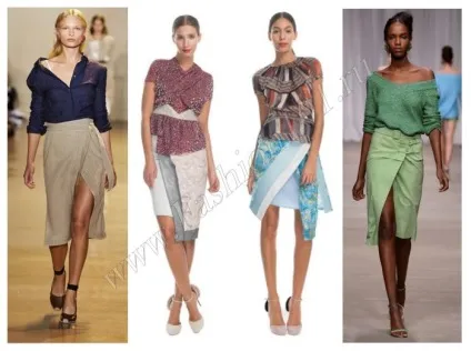 Спідниця з запахом фото новинки, викрійки, відео керівництво (fashion101.ru) Спідниця з запахом фото новинки, викрійки, відео керівництво