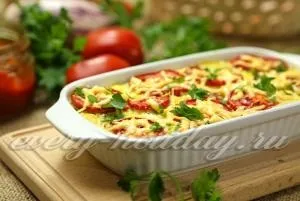 Запіканка з баклажанів з картоплею і помідорами - рецепт з фото (рецепт) Запіканка з баклажанів з картоплею і помідорами - рецепт з фото