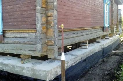 Заміна фундаменту дерев'яного будинку своїми руками - способи і відео (своїми) Заміна фундаменту дерев'яного будинку своїми руками - способи і відео
