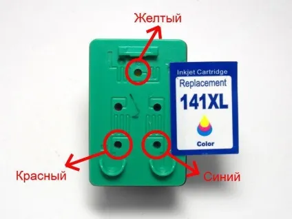 Заправка струменевих картриджів на прикладі hp 122