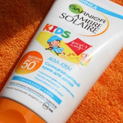 Захист дитячої шкіри від сонця з garnier ambre solaire kids (сонця) Захист дитячої шкіри від сонця з garnier ambre solaire kids