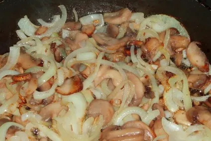 Смажене м'ясо з грибами на сковороді фото і рецепти, як посмажити м'ясо з грибами (м'ясо) Смажене м'ясо з грибами на сковороді фото і рецепти, як посмажити м'ясо з грибами