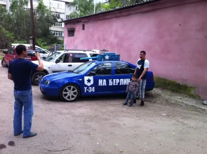 9 травня! Як прикрашали машину (авто) 9 травня! Як прикрашали машину