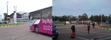 Автобуси в київ з аеропорту бориспіль (автобус на ж / д вокзал) Автобуси в київ з аеропорту бориспіль