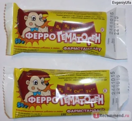 Бад Херсонвіта феррогематоген - «феррогематоген - хороший склад і обман виробника