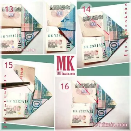 Метелик орігамі з купюри - цікаве рукоділля (грошової) Метелик орігамі з купюри - цікаве рукоділля