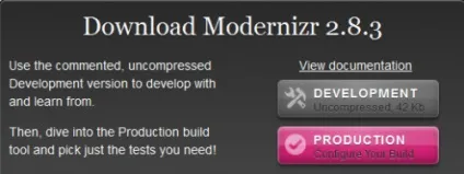 Бібліотека js modernizr - використання і сфера застосування (застосування) Бібліотека js modernizr - використання і сфера застосування