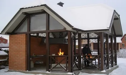 Альтанка з мангалом своїми руками схеми (фото і відео) (альтанка) Альтанка з мангалом своїми руками схеми (фото і відео)
