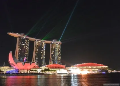 Басейн на даху в Сінгапурі - готель marina bay sands (даху) Басейн на даху в Сінгапурі - готель marina bay sands