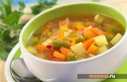 Швидкий рецепт овочевого супу зі стручкової квасолею і куркою (рецепт) Швидкий рецепт овочевого супу зі стручкової квасолею і куркою