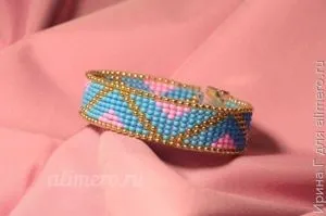 Браслет з бісеру в техніці ткацтво