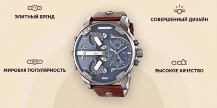 Годинник «diesel brave» для чоловіків огляд, відгуки, купити, ціна