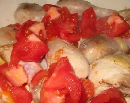 Чахохбілі з курки в духовці - покроковий рецепт з фото на (кулінарія) Чахохбілі з курки в духовці - покроковий рецепт з фото на