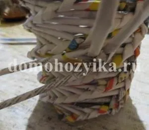 Декор пляшки-спосіб виготовлення з фото (плетіння з газет своїми руками) Декор пляшки-спосіб виготовлення з фото