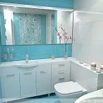 Декор приміщень блакитний кахель «камила» у ванній