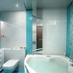 Декор приміщень блакитний кахель «камила» у ванній