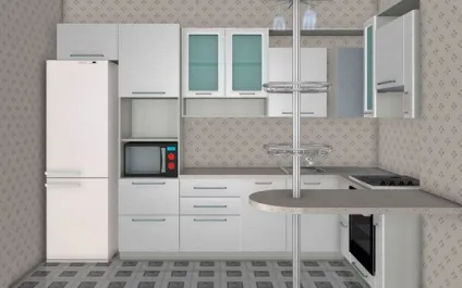 Дизайн маленької кухні в хрущовці з газовою колонкою і холодильником як заховати газову колонку (кухні) Дизайн маленької кухні в хрущовці з газовою колонкою і холодильником як заховати газову колонку