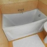 Дизайн ванної кімнати 2 кв м Існуючий інтер'єру плиткою, панелями пвх в брежневка (ванною) Дизайн ванної кімнати 2 кв м Існуючий інтер'єру плиткою, панелями пвх в брежневка