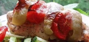 Філе куряче запечене з овочами і сиром (запечене) Філе куряче запечене з овочами і сиром