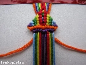 Фенічка з ромбів, фенькоплёт (friendship bracelets) Фенічка з ромбів, фенькоплёт