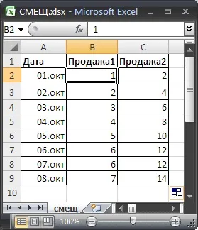 Функція зміщений () в ms excel - сумісно з microsoft excel 2007, excel 2010 року (зміщений) Функція зміщений () в ms excel - сумісно з microsoft excel 2007, excel 2010
