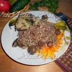Гречка з куркою в пароварці