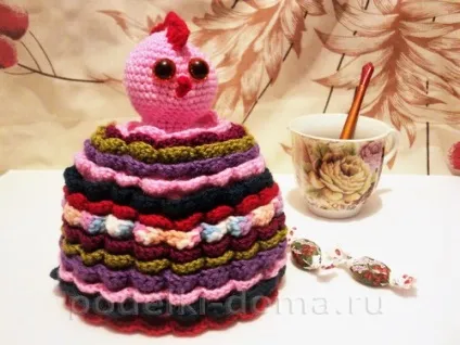 Грілка на чайник курочка (гачком), коробочка ідей і майстер-класів (грілка) Грілка на чайник курочка (гачком), коробочка ідей і майстер-класів