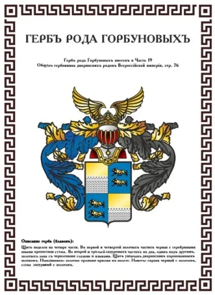 Горбунов - родинне прізвище - історія походження прізвищ (прізвище) Горбунов - родинне прізвище - історія походження прізвищ
