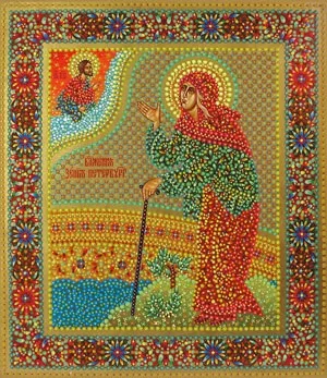 Ікона святої блаженної ксении Харківської (святий) Ікона святої блаженної ксении Харківської