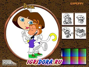 Ігри даша розмальовки