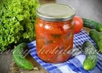 Печені баклажани з перцем і помідорами на зиму (баклажани) Печені баклажани з перцем і помідорами на зиму