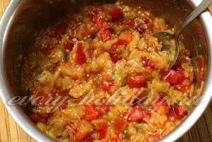 Печені баклажани з перцем і помідорами на зиму (помідорами) Печені баклажани з перцем і помідорами на зиму