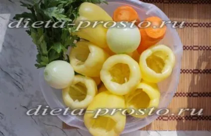 Перець, фарширований з куркою (фарширований) Перець, фарширований з куркою