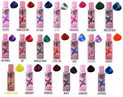 Яскраві фарби для волосся палітра, hair colour модний колір волосся, догляд за волоссям, відтінки фарб для (фарби для волосся) Яскраві фарби для волосся палітра, hair colour модний колір волосся, догляд за волоссям, відтінки фарб для