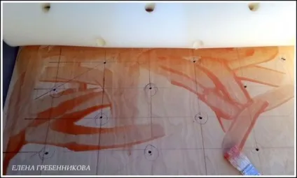 Узголів'я для ліжка в техніці каретної стяжки (каретної) Узголів'я для ліжка в техніці каретної стяжки