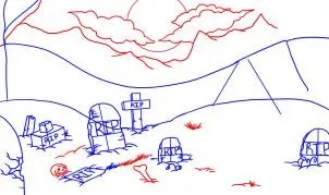 Як намалювати кладовищі - малюємо сезони (кладовище) Як намалювати кладовищі - малюємо сезони