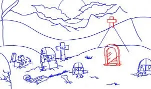 Як намалювати кладовищі - малюємо сезони (кладовище) Як намалювати кладовищі - малюємо сезони