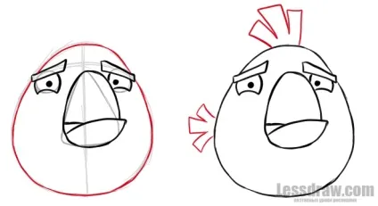 Як намалювати білу пташку з angry birds, ❤lessdraw❤ (angry birds) Як намалювати білу пташку з angry birds, ❤lessdraw❤