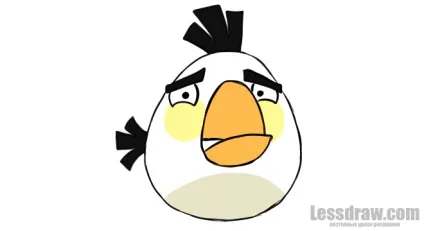 Як намалювати білу пташку з angry birds, ❤lessdraw❤ (angry) Як намалювати білу пташку з angry birds, ❤lessdraw❤